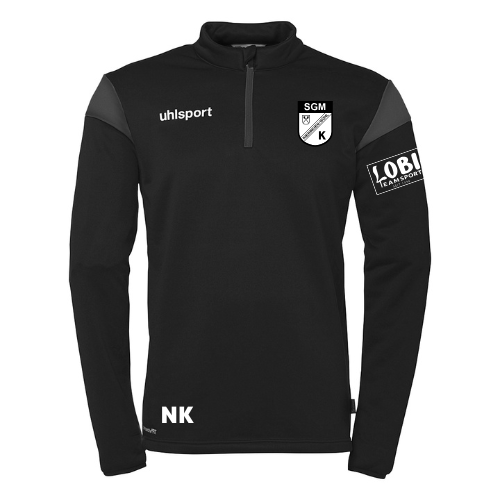 1/4 Zip Top inklusive Vereinswappen und Vereinsnamen Kiebingen / Bühl