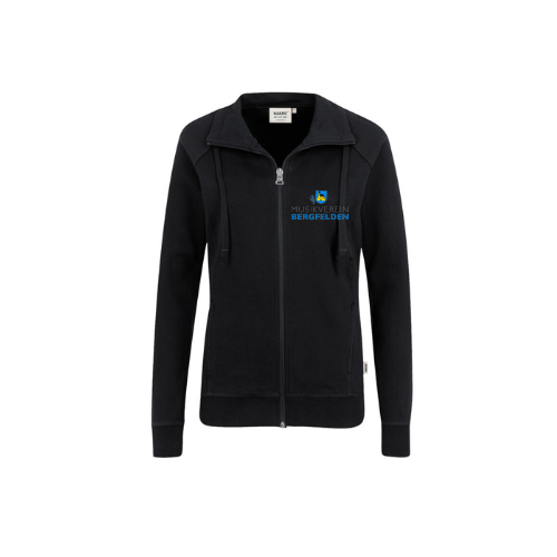 Damen Sweatjacke inklusive Musikverein Bergfelden Logo